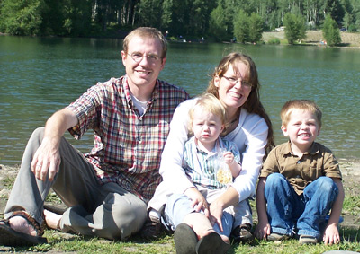 Family at Lake
